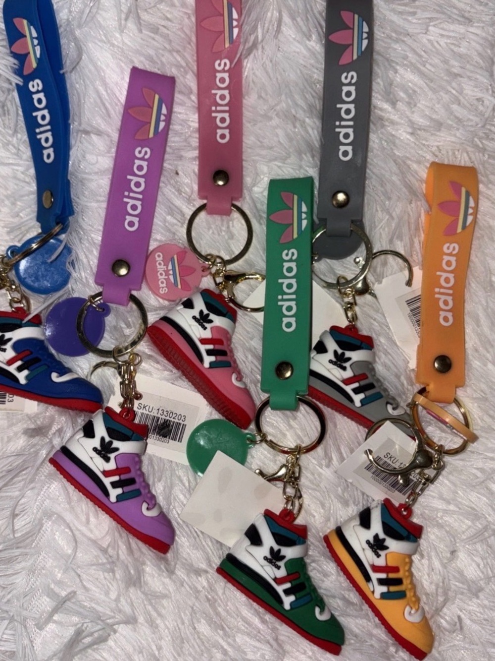 Adidas Lot of 6 Keychains